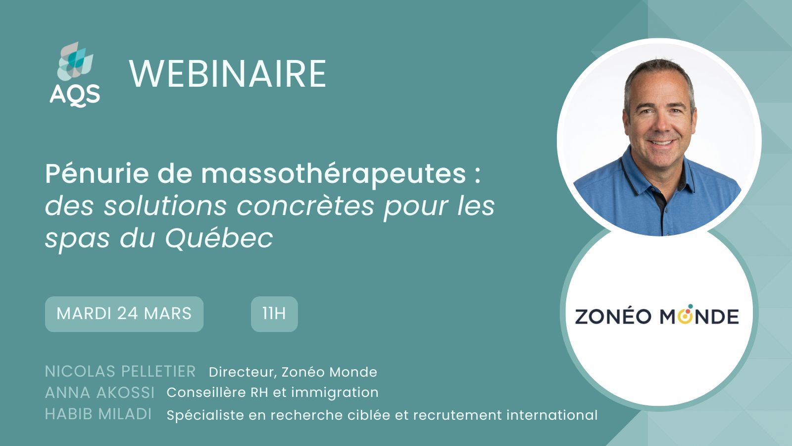 Webinaire : Pénurie de massothérapeutes : des solutions concrètes pour les spas du Québec