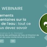 Webinaire : Changements réglementaires sur la qualité de l'eau
