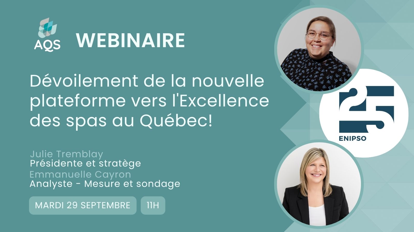 Webinaire : Dévoilement de la nouvelle plateforme vers l'Excellence des spas au Québec!